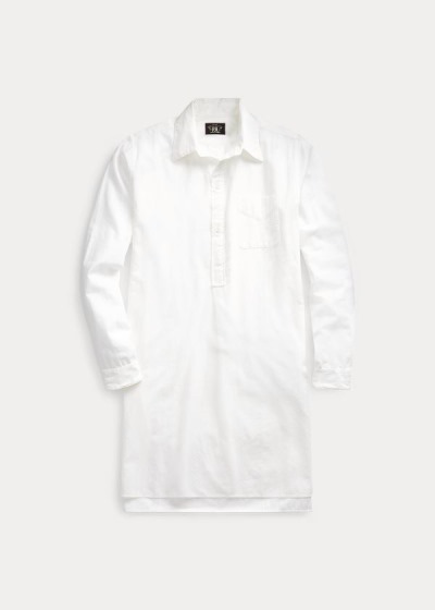 Vestidos Ralph Lauren Mujer Blancos - Cotton Tunic - PFKBS0198